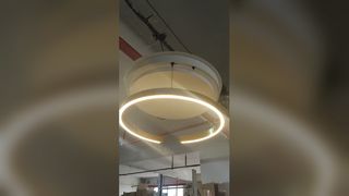 Long Necklace Marble Beads Connector Pendant Lamp Buddhist Prayer Beads Decoration Duplex Staircase