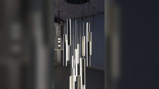 OEM LED Glass Flower Ceiling Light Soft Brightness Wear Proof