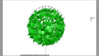 Custom  Project Indoor Decoration Hotel Villa Home Shop Ginkgo Leaf Ceramics Pendant Lamp