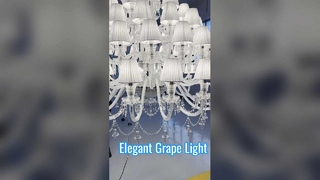 Luxury Grape Pendant Light Copper Alabaster