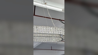 Handmade Glass Chandelier Bronze Modern Retro Dining Room