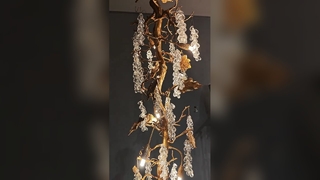 Brass Alabaster Chandelier Luxury Lighting