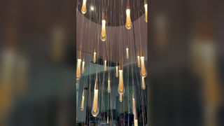 Luxury Brass Alabaster Chandelier