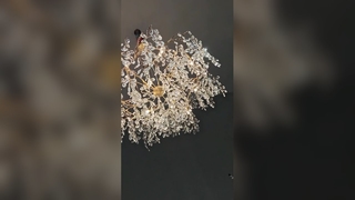 Elegant White Magnolia Chandelier for Luxury Hotels