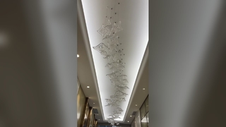 Crystal Ribbon Chandelier Luxury European Style