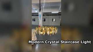 Modern Crystal Staircase Chandelier