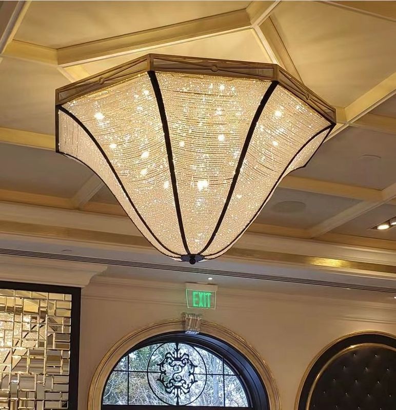 Electroplating Champagne Gold Creative Customized Pendant Lamp Energy Saving