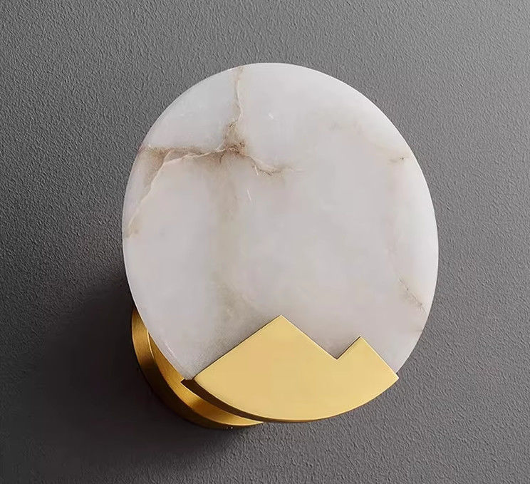 Luxury Alabaster Bedroom Bedside Wall Lamp Creative Staircase Aisle Art Decoration Background LED Wall Light