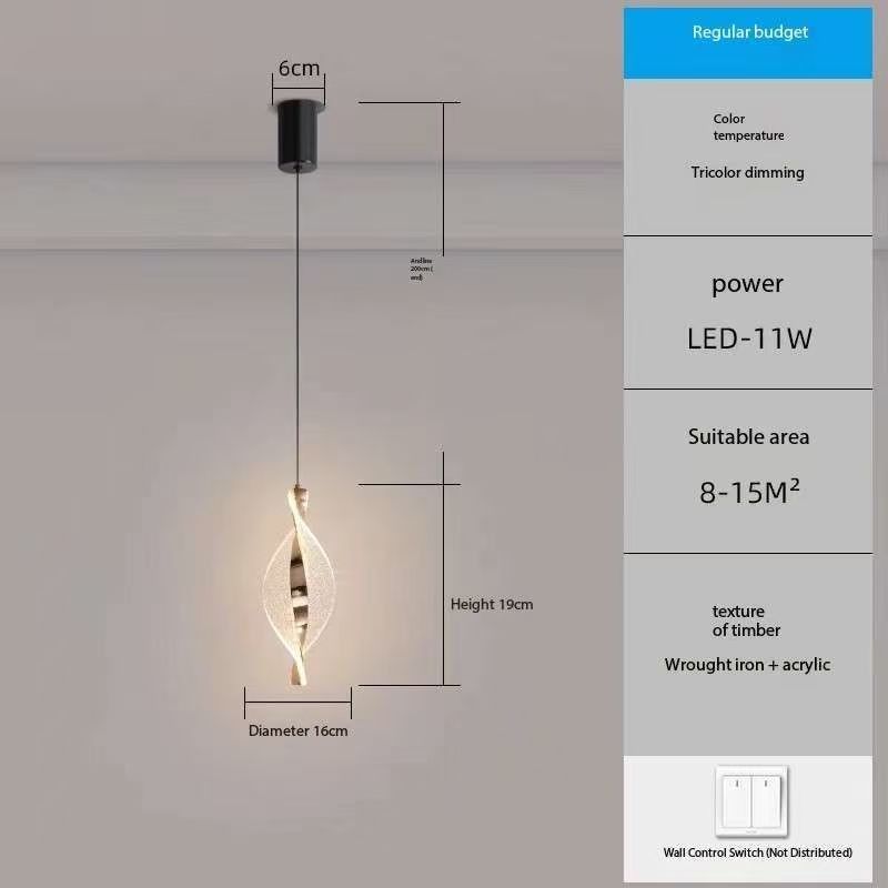 Lamp Sequence Bedroom Bedside Chandelier High End Light Luxury Chandelier Modern And Simple Nordic Living Room Background Wall Bar Small Chandelier Light Luxury Gold - Three Color Light