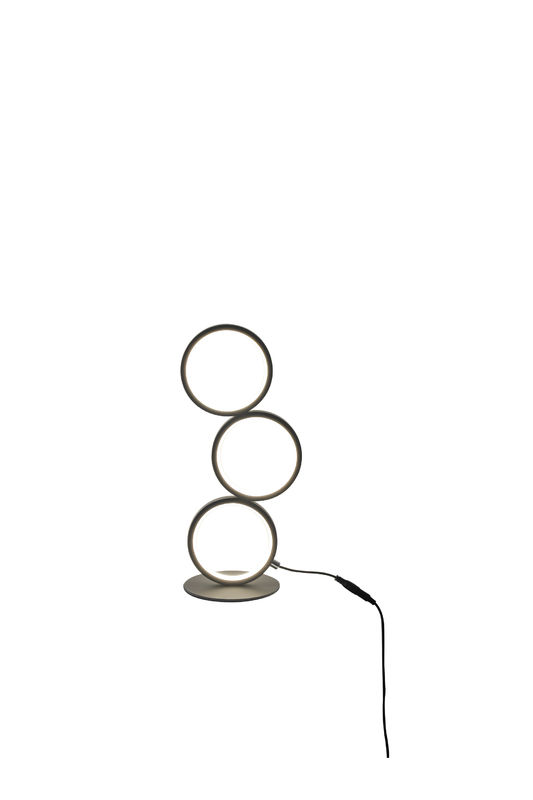 Three-ring elegant metal table lamp Modern dimmable aluminum table lamp