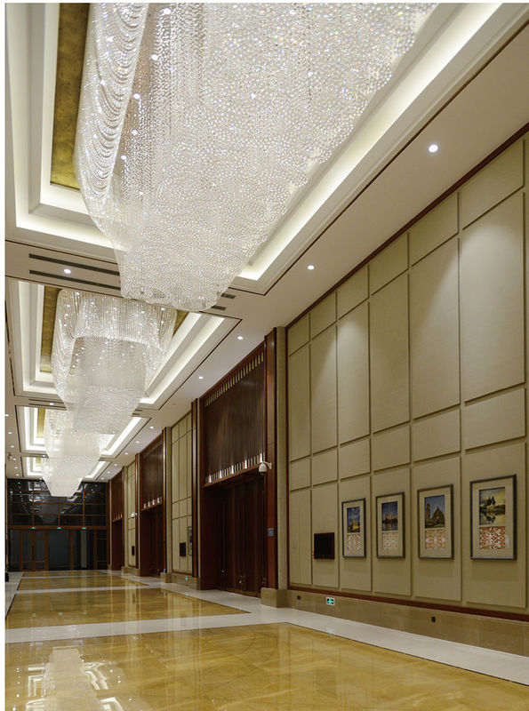 Decorative Light Ballroom Shopping Center Lighting Hotel Lobby Large Chandelier Luxury Ceiling Crystal Light