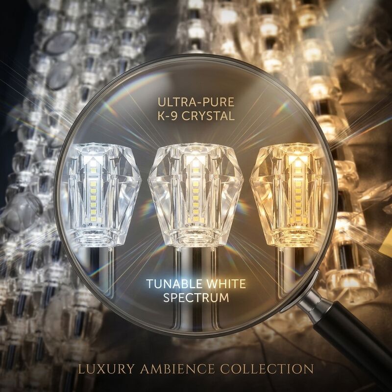 Historic Palace Chandelier Custom Made Crystal Ribbon European Style LED Lighting Design For Heritage Ballroom