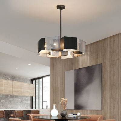 Black Sweep Silver Modern Decorative Lamps Hanging Light Fixtures Rustproof Anti Corrosion