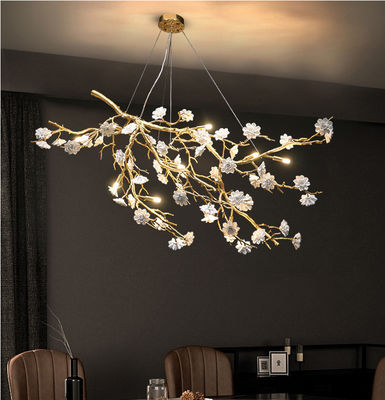 Eco OEM Tree Branch Crystal Chandelier High End Pendant Lights 15 To 30m2
