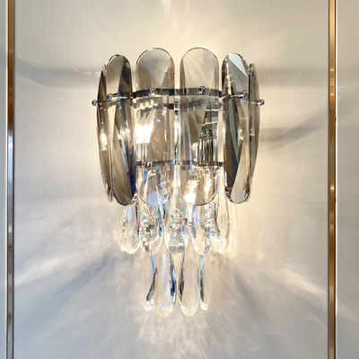 25*38cm Crystal Contemporary Bedroom Modern Wall Lamp ODM Nordic Style
