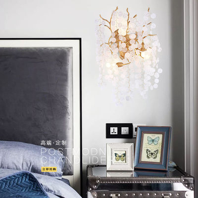 E14 Contemporary Glass Modern Wall Lamp For Hallway Bedroom 5m2 To 10m2