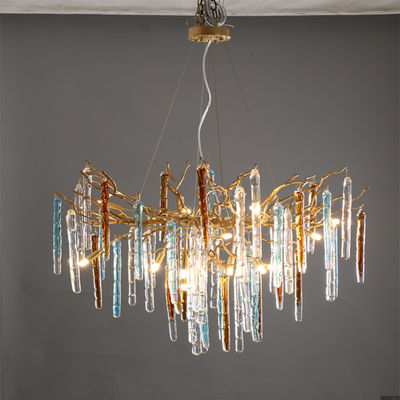 Colored Spiked Glass Custom Pendant Lights For Home Decor