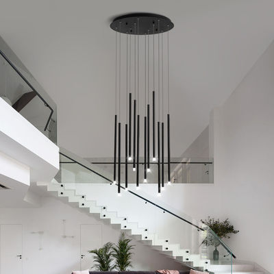 Modern Long Hanging Chandelier Restaurant Cafe Hotel Entryway Chandelier