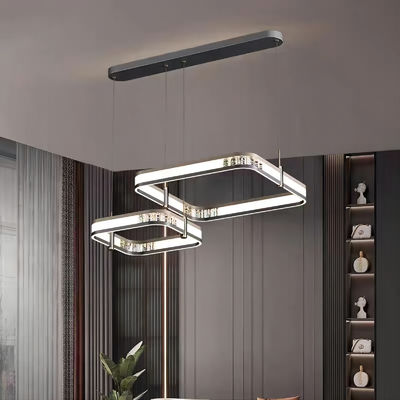 Acrylic Modern Simple Waltz Chandelier Three Color Switching