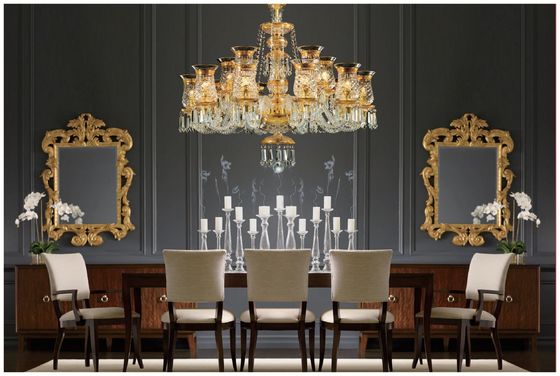 European Style Antique French Baccarat Crystal Chandelier Creative High End Club Crystal Lamp