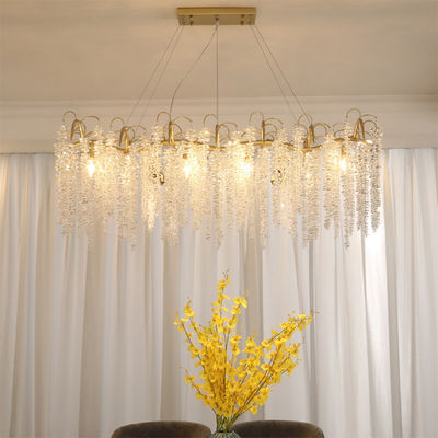 High End Crystal Commercial Chandeliers For Restaurants With High Quality Crystal Beads