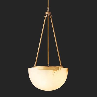 Antique Hotel Decoration Eggs Shape Natural Cloud Stone Chandelier
