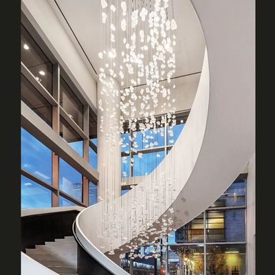 Custom Hanging Lights Staircase Long Luxury 110V Led Honeycomb Light Deformable Hanging Modular Light