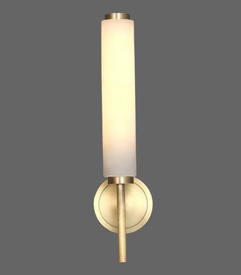 Modern Alabaster Led Wall Lamps Hotel Living Room Corridor Bedroom Brass Wall Light