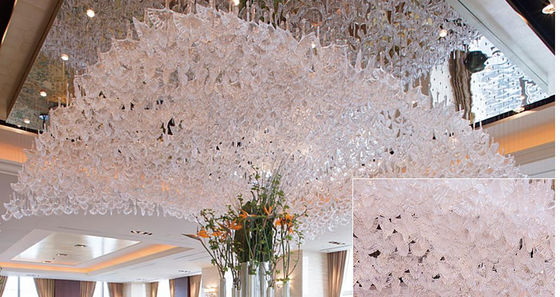 Hotel Lobby Glass Speaker Pendant Chandelier Hotel Bar Aisle Crystal Lamp KTV Club Creative Chandelier